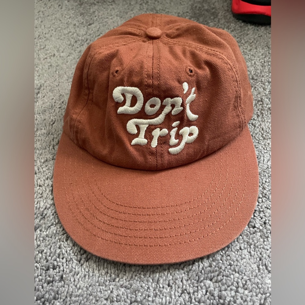 Don’t trip flat brim hat